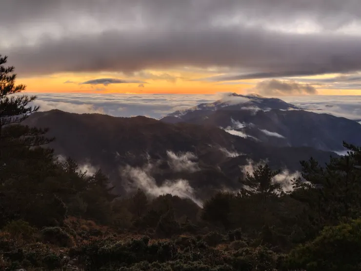 卑南主山東峰西鞍的日出(Photo by. SHARP AQUOS sense8)