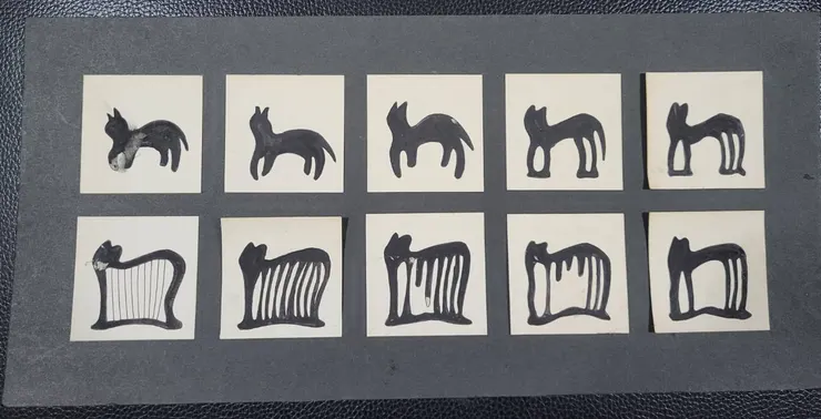 我自己那幅在搬家時沒帶走，前陣子請他拍了手上的給我