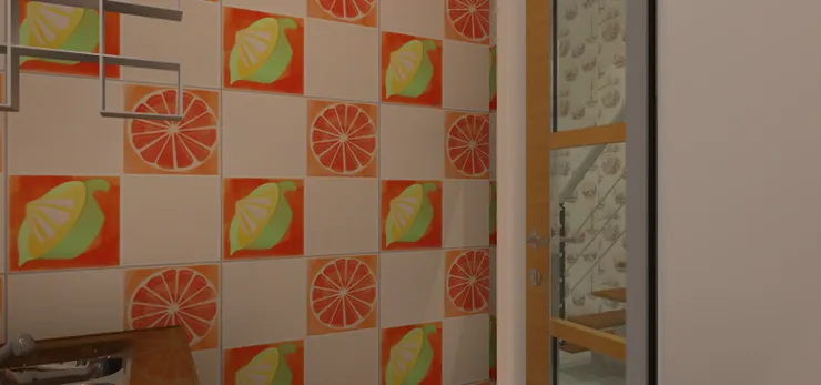 其實我沒看過原本房子的廚房和洗手間是怎麼樣，因為雜誌沒有刊出照片，這兩個地方是我自己想象出來的。