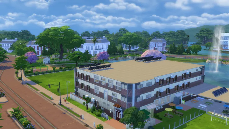 我沒像以往，外牆只用一種花式，這次邊邊用了黑色，包著中間的奶油白，而我很喜歡下層紅色的磚，看下去傳統古典，又帶有書卷味。