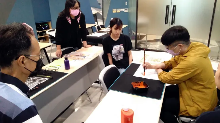 臺中西屯正念書法班：從線條邁向筆畫，書寫示範教學法（林冠傑，2023）