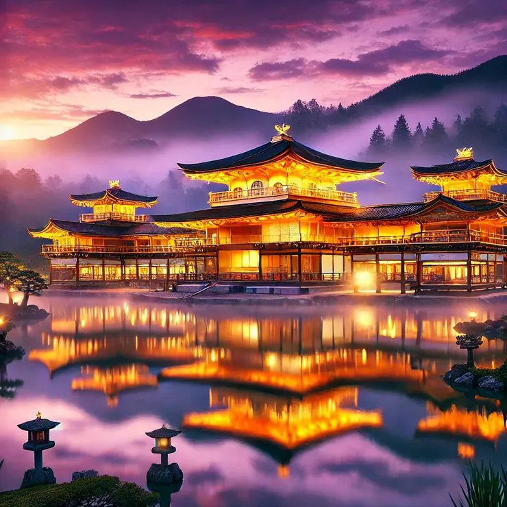 輝煌卻低調,帶有神秘環境色彩的元辰宮 by ChatGPT