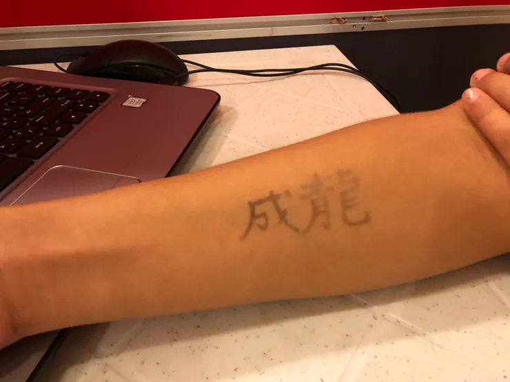 上課的零碎照片，聽說成龍的英文名字也叫Jackie