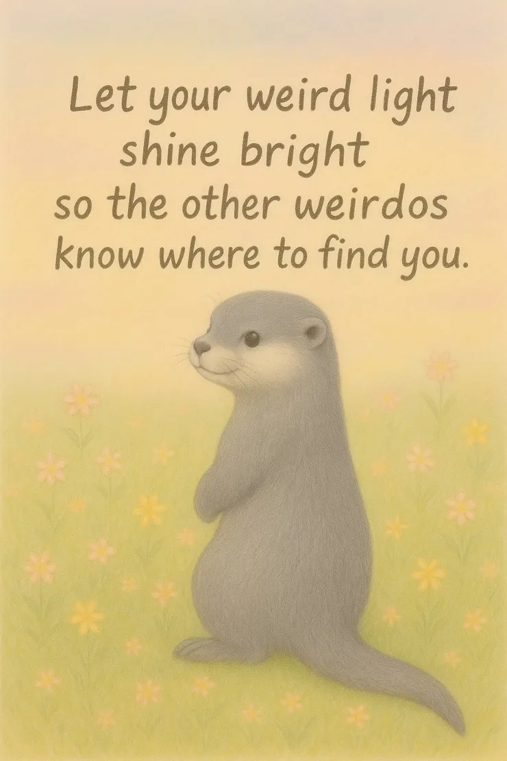 Let your weird light shine bright