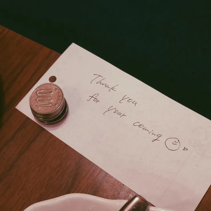 #咖啡廳店員寫給我們的小紙條(˶‾᷄ ⁻̫ ‾᷅˵)