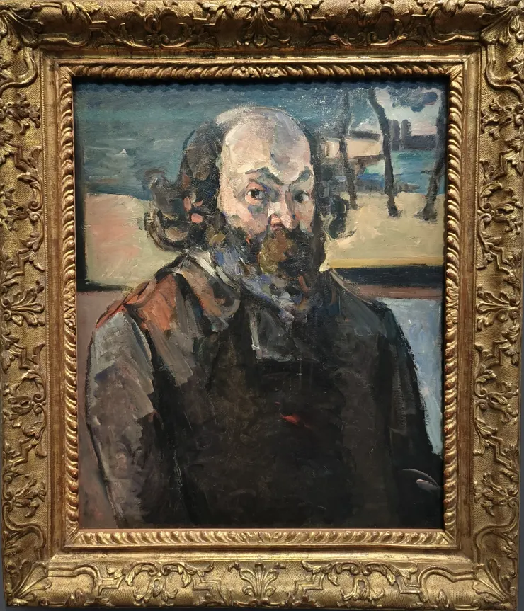 【保羅·塞尚（Paul Cézanne）自畫像。】