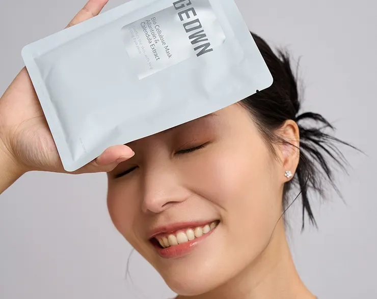 Geown全效鎖水舒緩生物纖維面膜，使臉部肌膚更加水潤透亮！（圖/Geown）