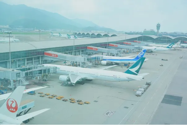 從Sky Bridge角度看飛機