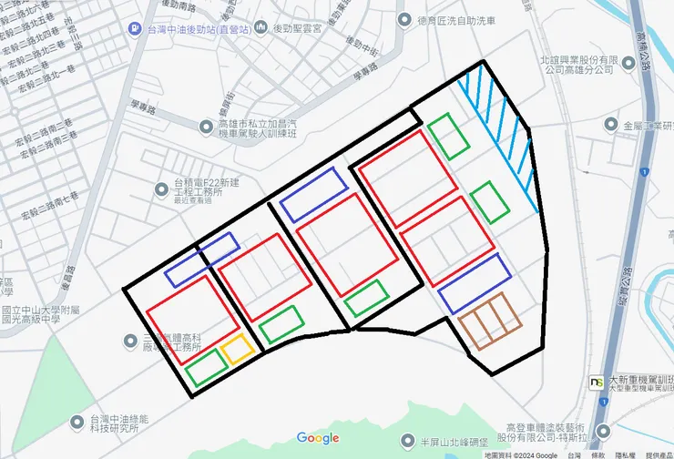 台積電F22配置圖，作者提供