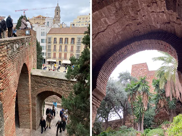 (左)從入口附近可以看到舊城區和北塔一枝獨秀的主座教堂