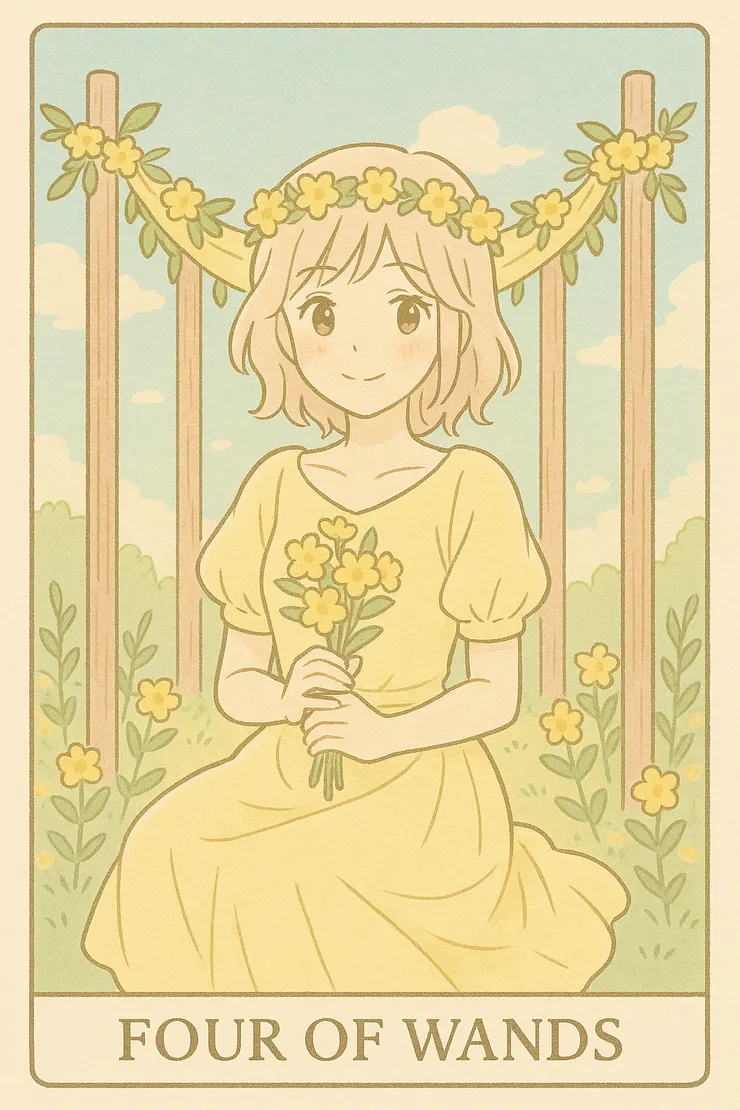 權杖4（Four of Wands）