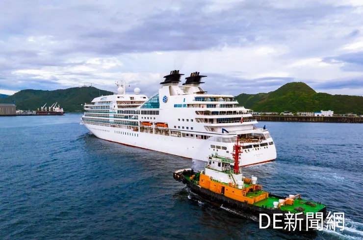 三井海洋富士輪首航蘇澳港。(照片由蘇澳港營運處提供)