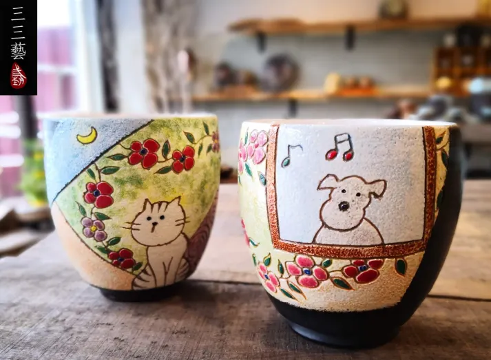 陳明謙是台灣陶藝圈的實力派老前輩,1962年在花蓮人,文化大學化工系陶業組,最拿手的就是志野燒、冰裂釉和手工雕刻