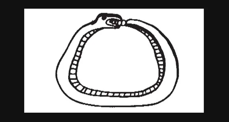 時間是什麼?它是吃自己尾巴的蛇。長這樣 ☝️