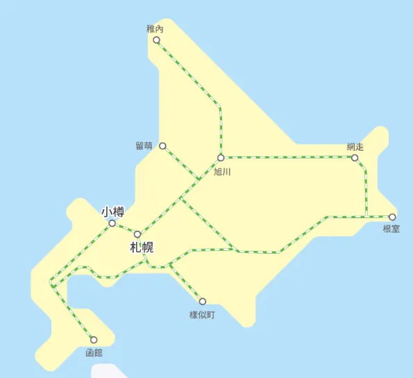 北海道JR PASS 鐵路周遊券 source: KKday