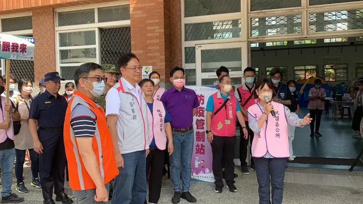 張善政視察萬安演習。圖:劉康彣攝