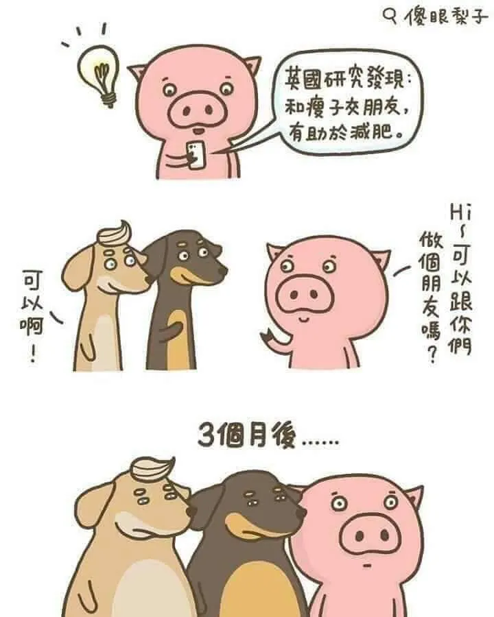 近瘦者不一定會變瘦 (圖片引自連結內容)