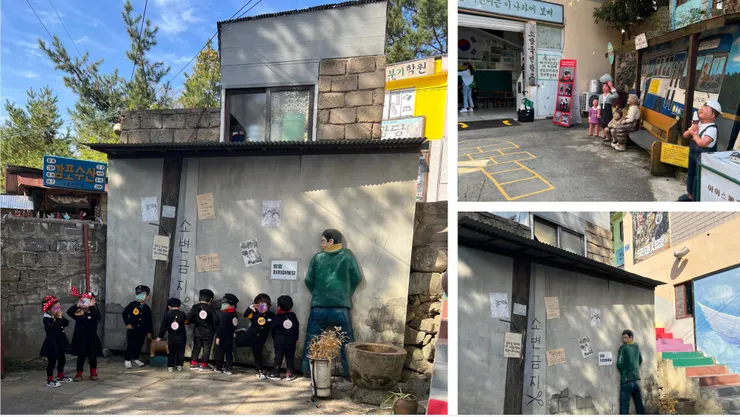 巧遇小朋友校外教學,老師指揮他們如此拍照,超可愛的