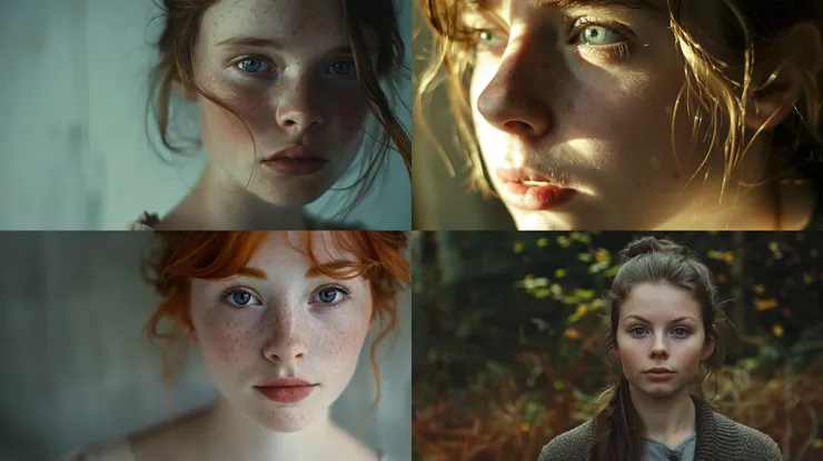 a young woman, medium shot, --ar 16:9