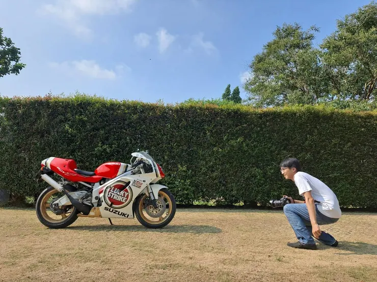 我很喜歡這張照片，是前輩幫我拍攝的