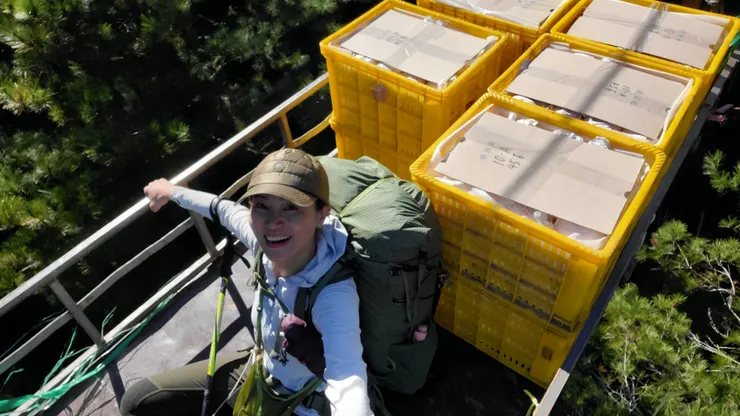 梨子和我一起被送下山🤪