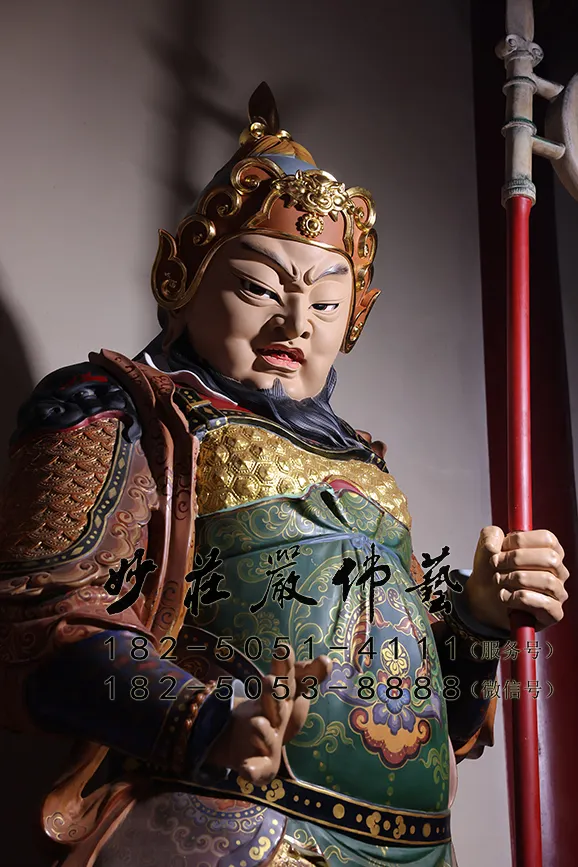 楊將軍彩繪神像左側近照現場實拍圖