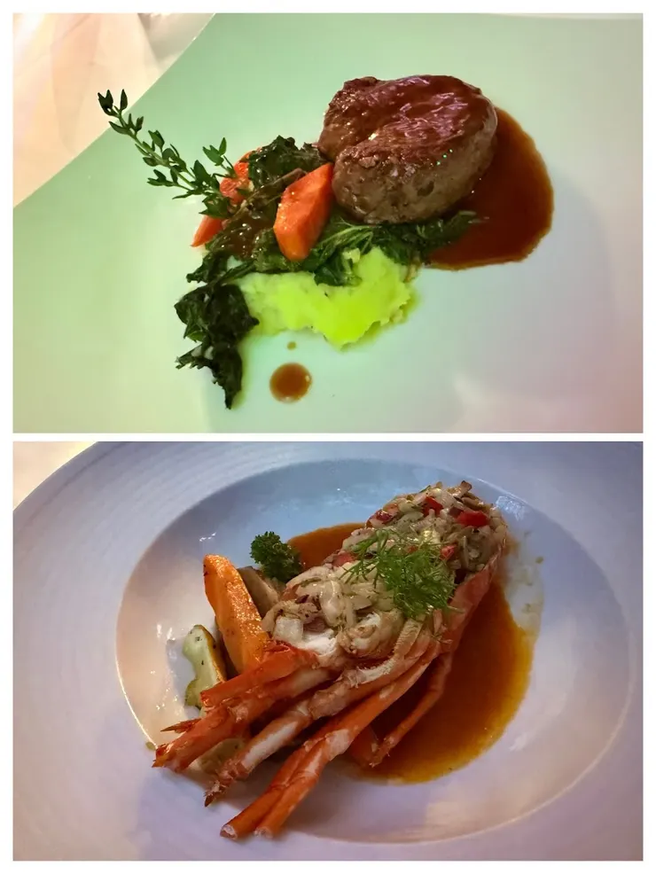 牛肉、龍蝦雙主菜