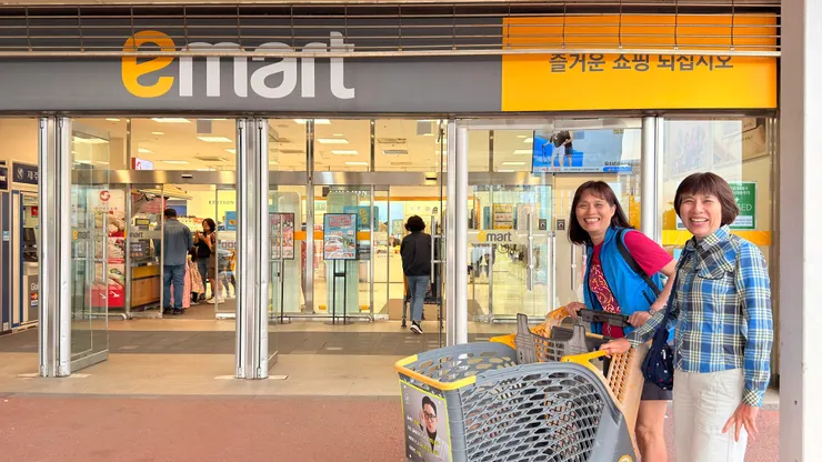 逛大超市很開心