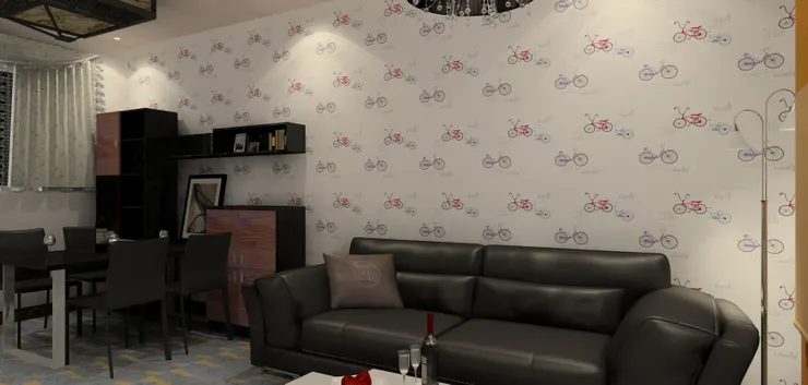 因此放得下一張大沙發。