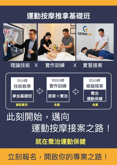 運動按摩的技術養成