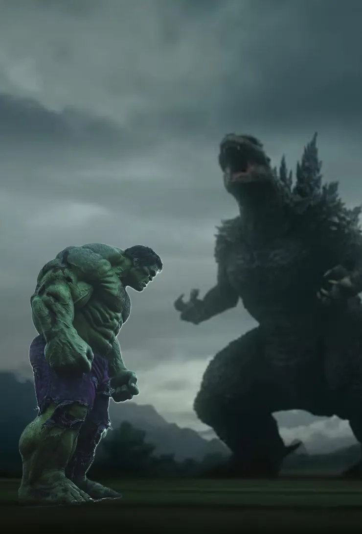 #超人 #浩克 #哥吉拉 