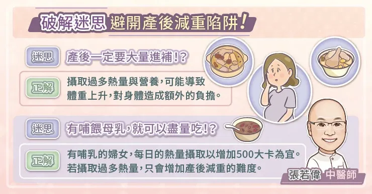 破解迷思，避開產後減重陷阱！