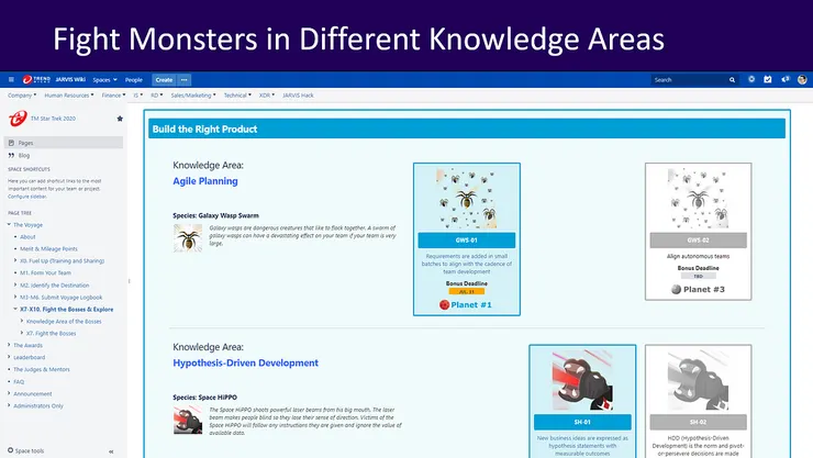 「星際奇航計畫」中的兩種太空怪物 - 「Galaxy Wasp Swarm」 及「Space HIPPO」