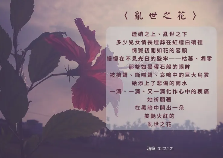 看完《安妮日記》的書，有感而發寫的。
