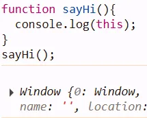 瀏覽器在非嚴格模式下，直接呼叫函式的 this 會屬於 window