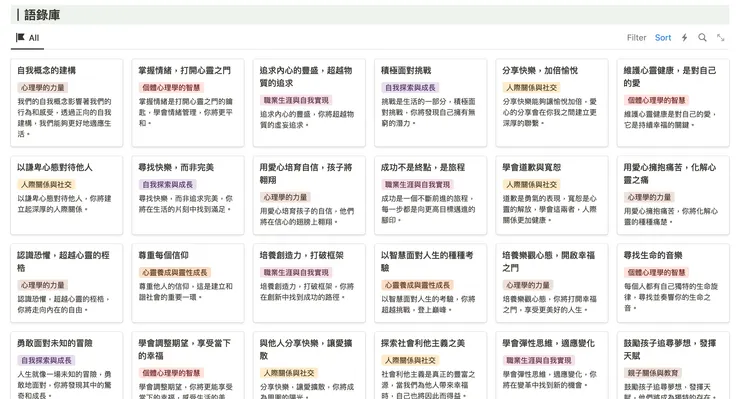 02 語錄模板裡有什麼？｜③&nbsp;全部語錄