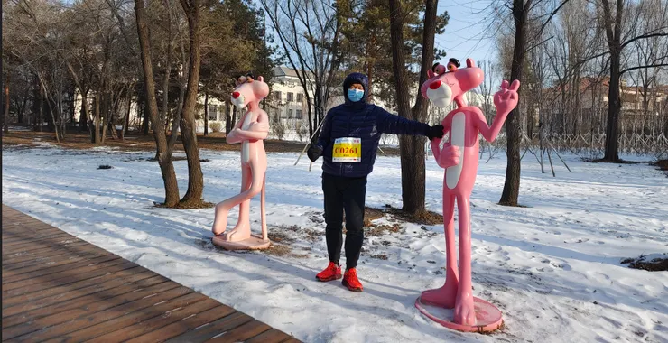 2022長春冰雪馬拉松起跑前拍