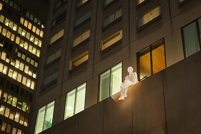 Les voyageurs by Cedric Le Borgne in Hyatt Place Montréal Centre-Ville 