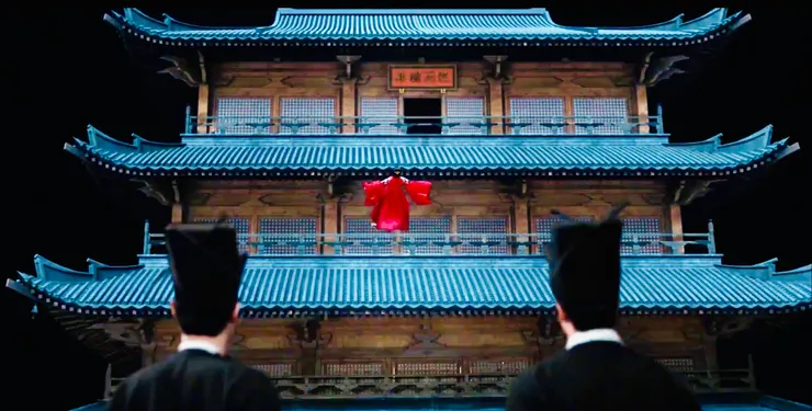 藺如蘭新婚之夜墜樓(觀劇網路截圖)