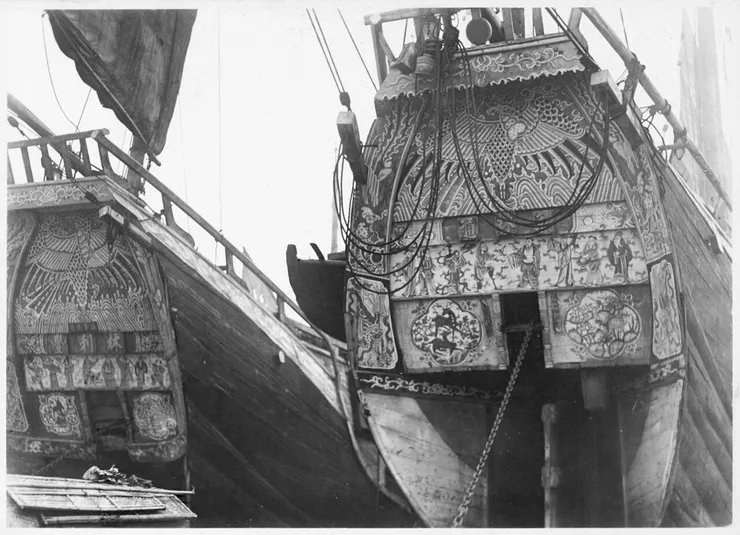 福船尾部的裝飾