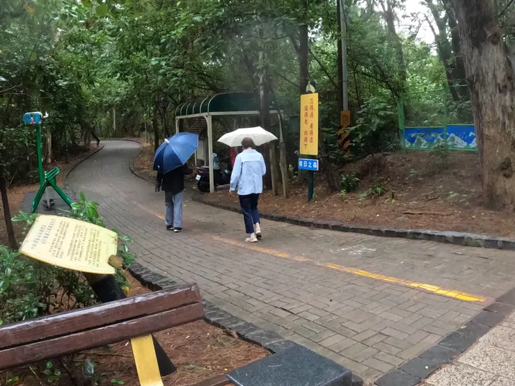 幸好只有微微飄著噢,還能夠前進。