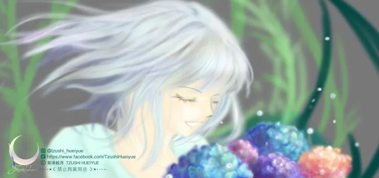 以上圖片為 絵紫浠(絵月) 所繪製創作，絵墨櫺版權，非AI繪製，禁止商用。