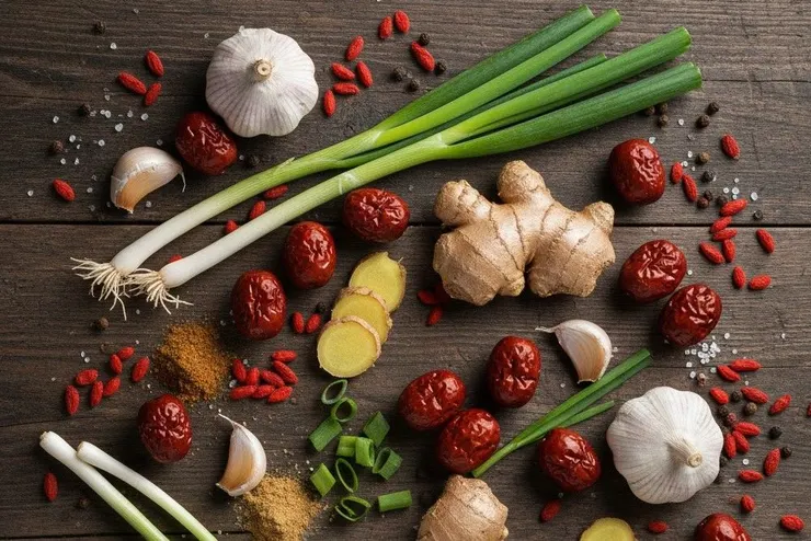 圖說：耗時24小時，使用多種漢方食材與淡雅回甘醬油醃製，並採用「先蒸後烤」繁複工法，打造專屬焦糖楓漢方風味烤雞。（資料來源：焦糖楓）（AI輔助創作視覺）