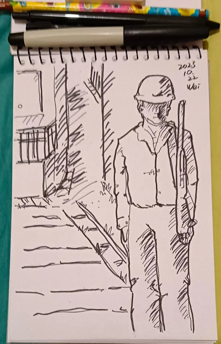 粗簽字筆重點加深