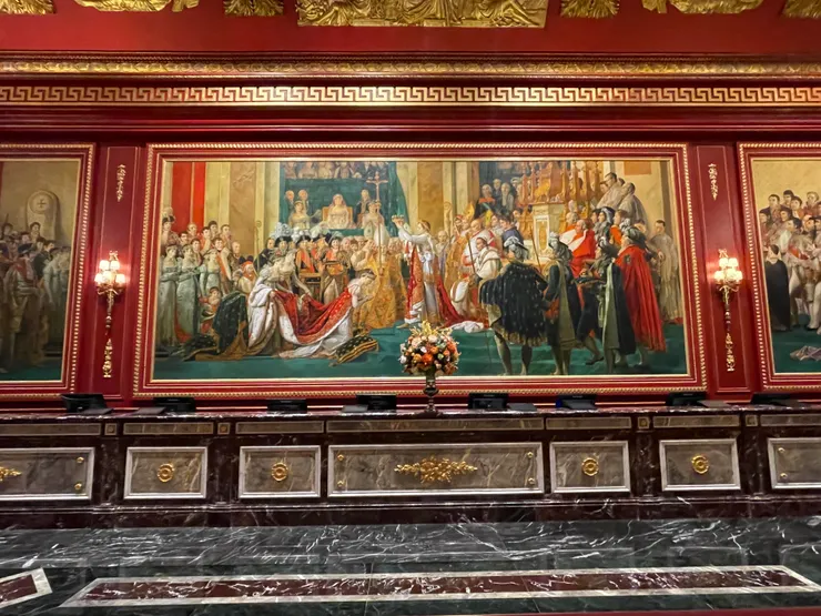 澳門巴黎人酒店，接客大廳的巨幅畫像~拿破崙的加冕。