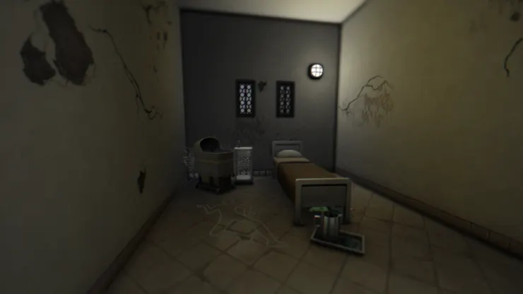 這間房間有著詭異的嬰兒床，瑪扎跟貝妮經常會睡這間