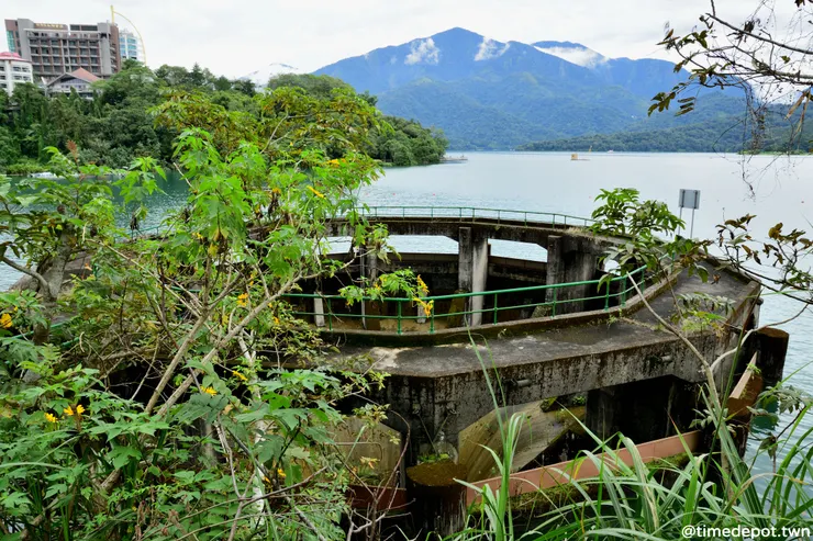 位置有點隱密的餘水吐是日月潭遇到洪水時排洪的出口