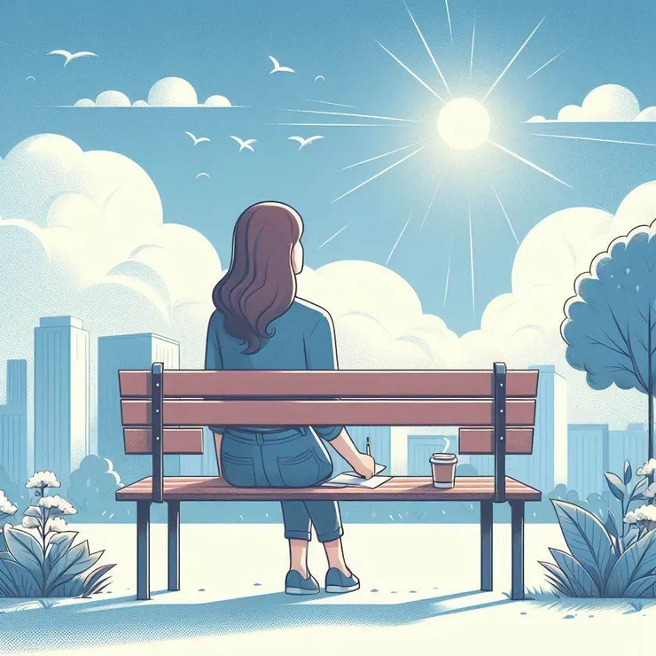 當悲傷回憶再度席捲腦海，靜默對待是最好的方式之一。(圖片使用AI產生)