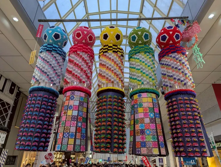 之前在旅遊書上看吹流覺得普普，現場看不僅細緻，還感受得到日本人的用心