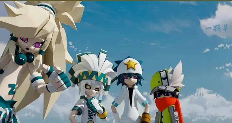 由左至右：佩利、帕洛斯、雷獅、卡米爾